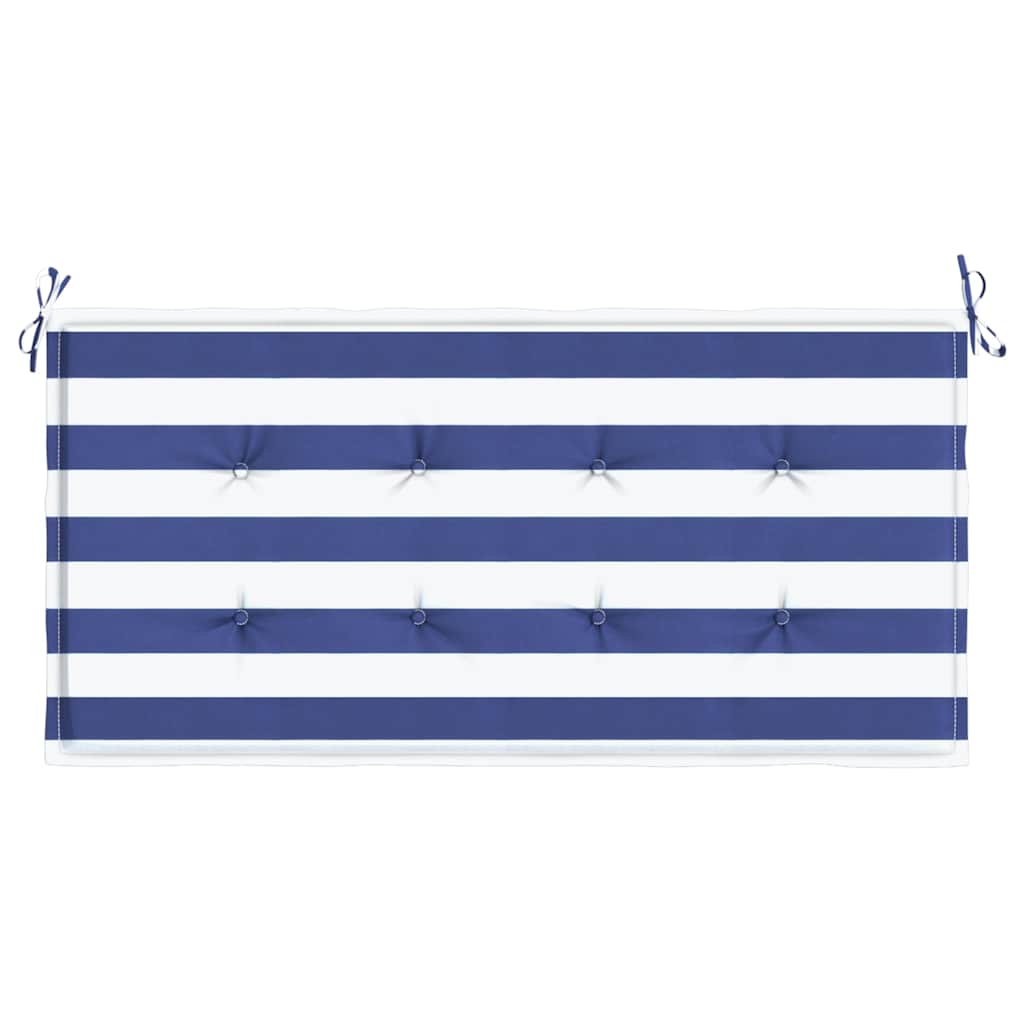 vidaXL Gartenbank-Auflage Blau&Weiß Gestreift 100x50x4cm Oxford-Gewebe