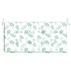 vidaXL Gartenbank-Auflage Blattmuster 100x50x3 cm Oxford-Gewebe