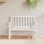 vidaXL Gartenbank-Auflage Blattmuster 100x50x3 cm Oxford-Gewebe