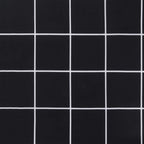vidaXL Gartenbank-Auflage Schwarz Karomuster 120x50x4 cm Oxford-Gewebe