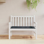 vidaXL Gartenbank-Auflage Schwarz Karomuster 120x50x4 cm Oxford-Gewebe