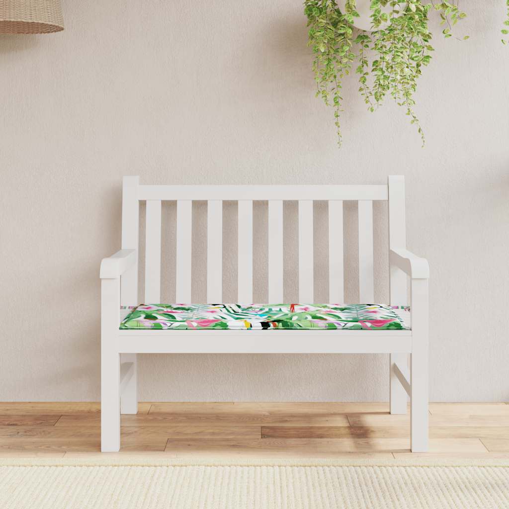 vidaXL Gartenbank-Auflage Mehrfarbig 100x50x4 cm Oxford-Gewebe