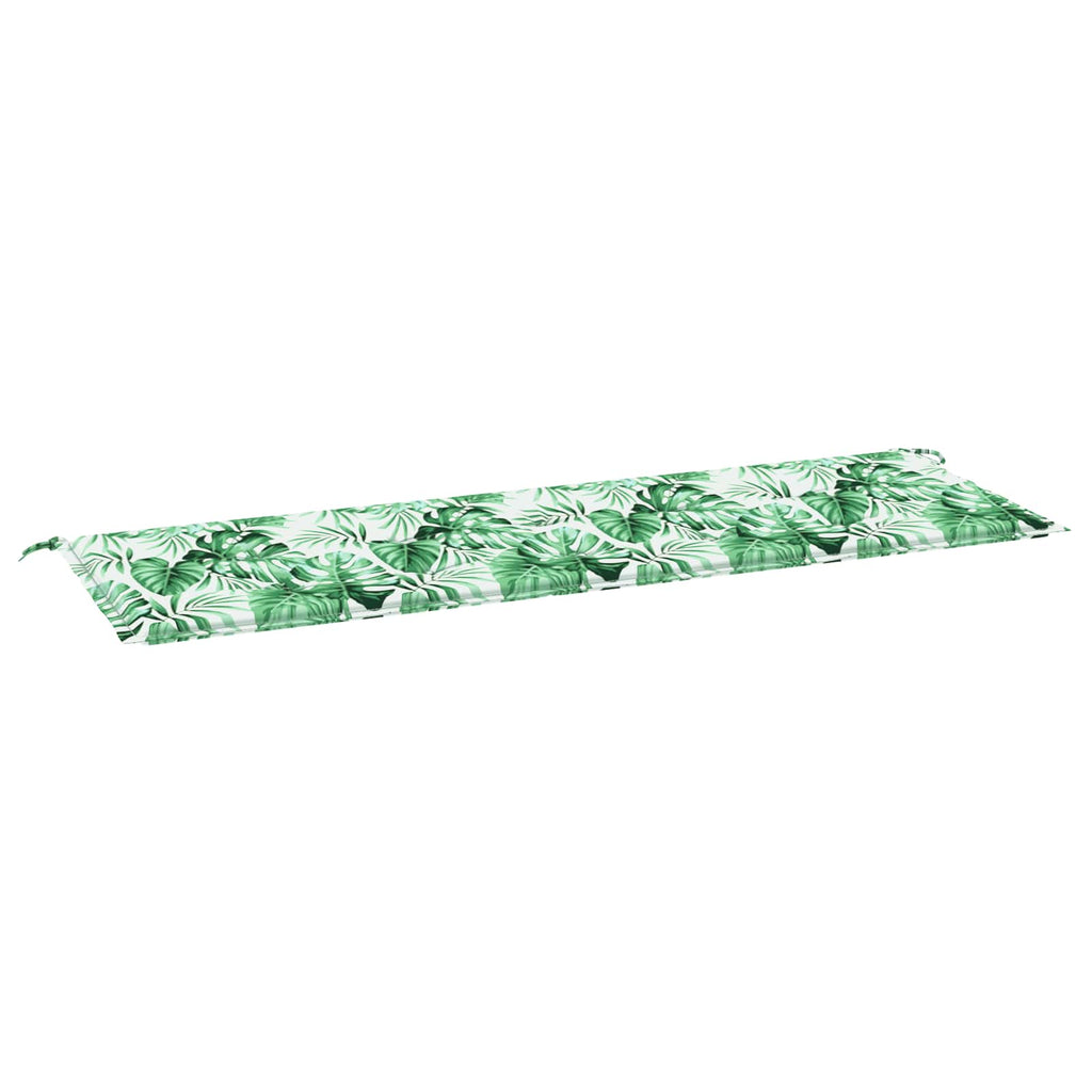 vidaXL Bankpolster Blatt Blattmuster 150 x 50 x 3 cm Oxford-Stoff