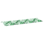 vidaXL Bankpolster Blatt Blattmuster 150 x 50 x 3 cm Oxford-Stoff
