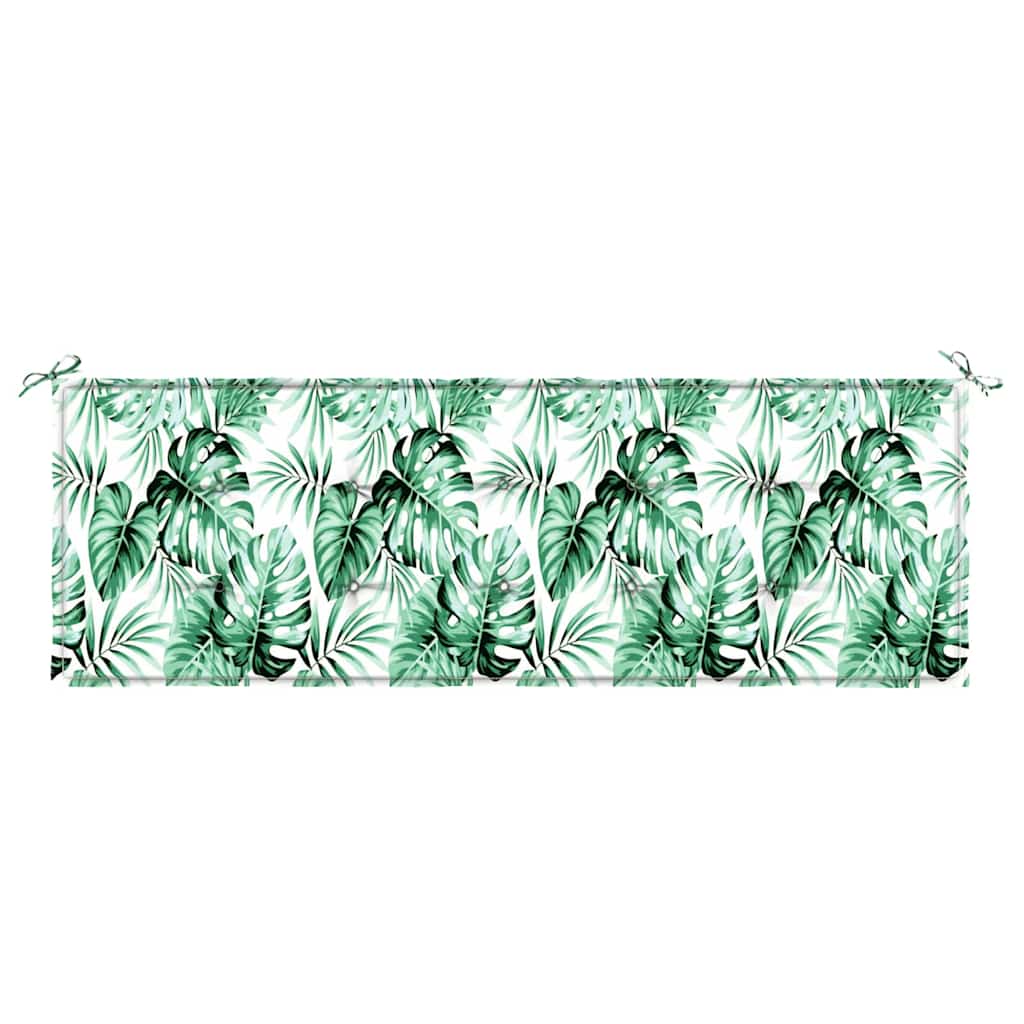 vidaXL Bankpolster Blatt Blattmuster 150 x 50 x 3 cm Oxford-Stoff