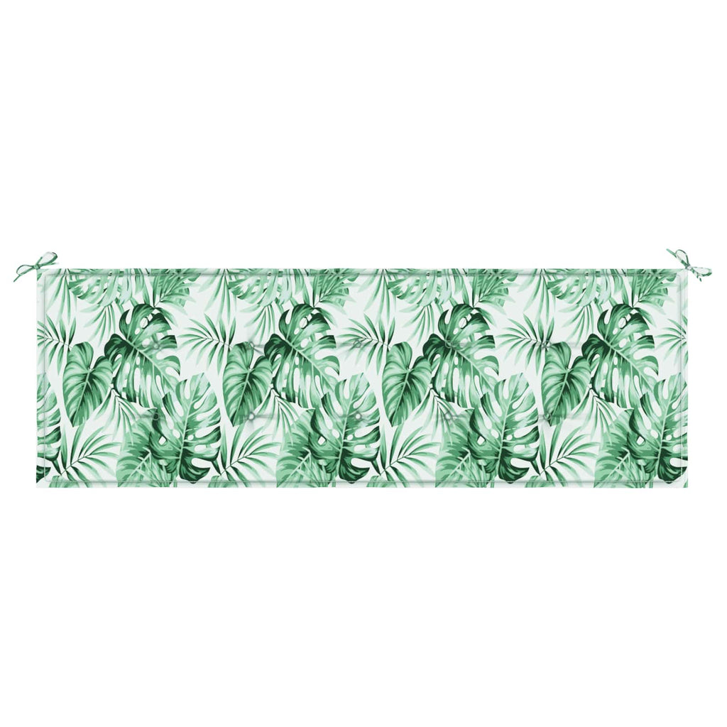vidaXL Bankpolster Blatt Blattmuster 150 x 50 x 3 cm Oxford-Stoff