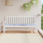 vidaXL Bankpolster Schwarz kariert 150 x 50 x 3 cm Oxford-Stoff