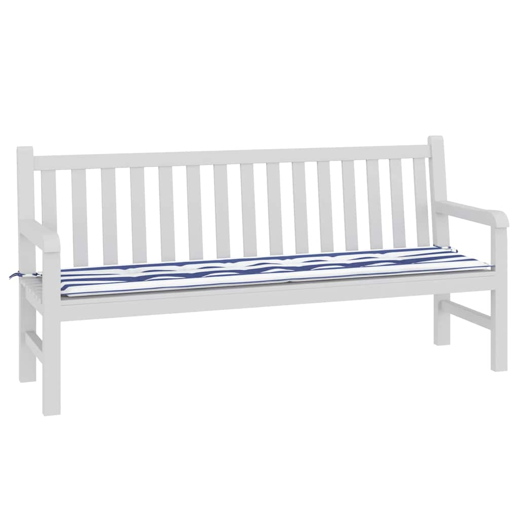 vidaXL Bankpolster Schwarz kariert 150 x 50 x 3 cm Oxford-Stoff