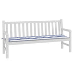 vidaXL Bankpolster Schwarz kariert 150 x 50 x 3 cm Oxford-Stoff