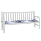 vidaXL Bankpolster Schwarz kariert 150 x 50 x 3 cm Oxford-Stoff