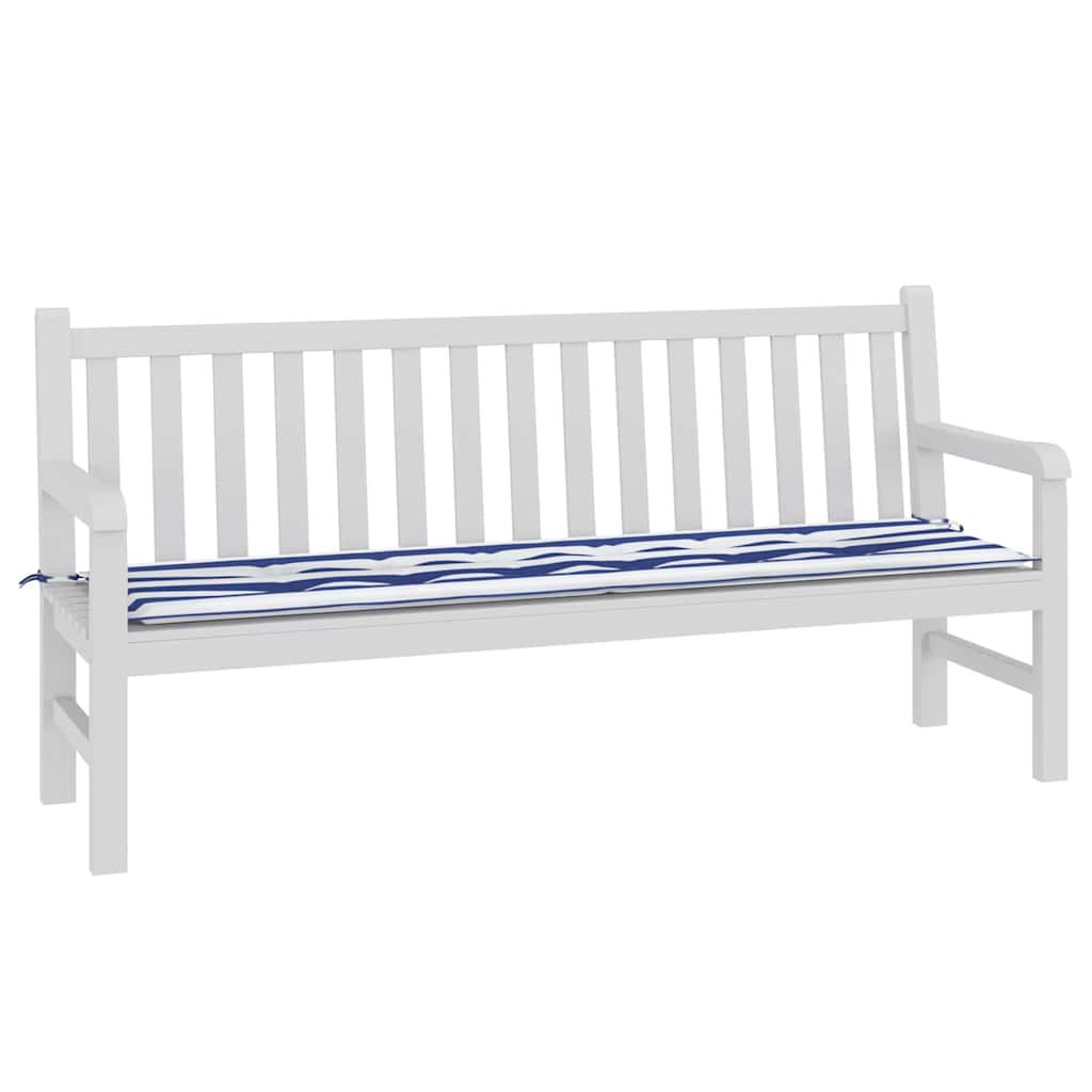 vidaXL Bankpolster Schwarz kariert 150 x 50 x 3 cm Oxford-Stoff
