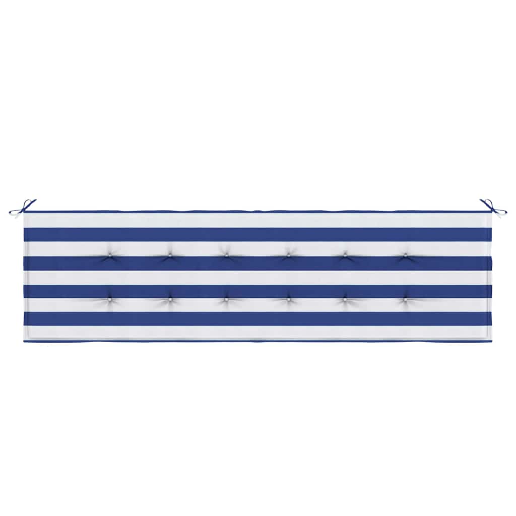 vidaXL Bankpolster Schwarz kariert 150 x 50 x 3 cm Oxford-Stoff