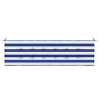 vidaXL Bankpolster Schwarz kariert 150 x 50 x 3 cm Oxford-Stoff