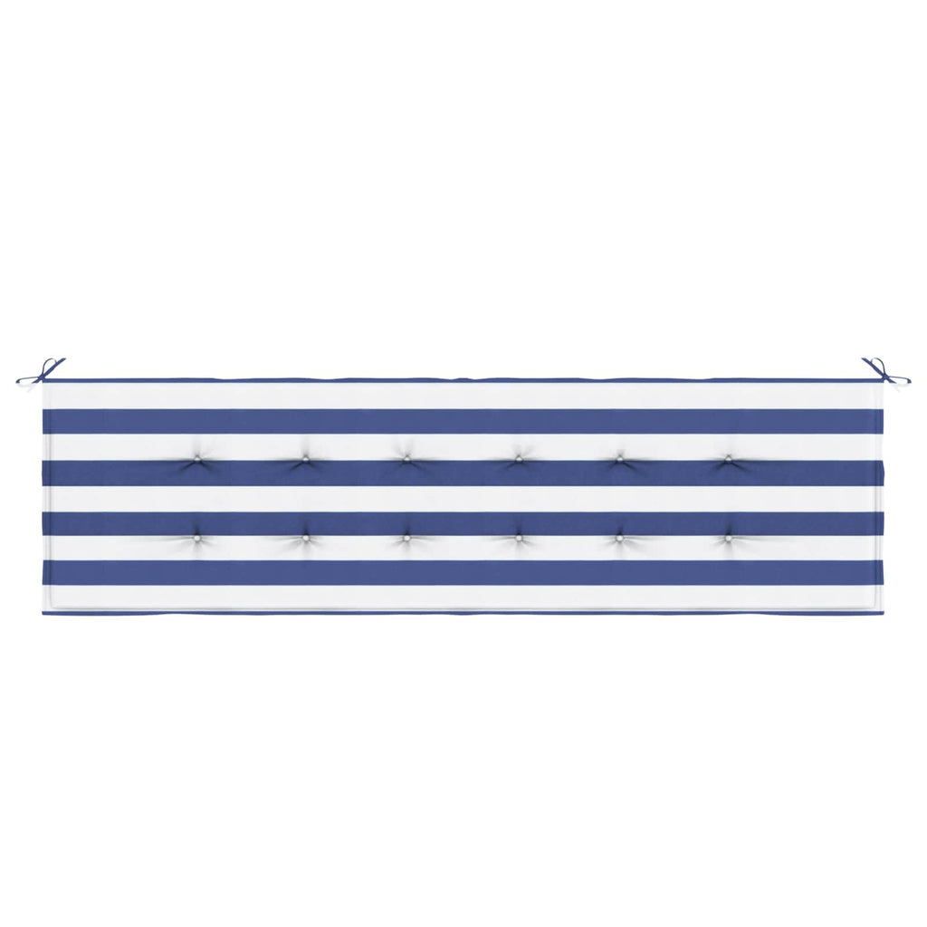 vidaXL Bankpolster Schwarz kariert 150 x 50 x 3 cm Oxford-Stoff