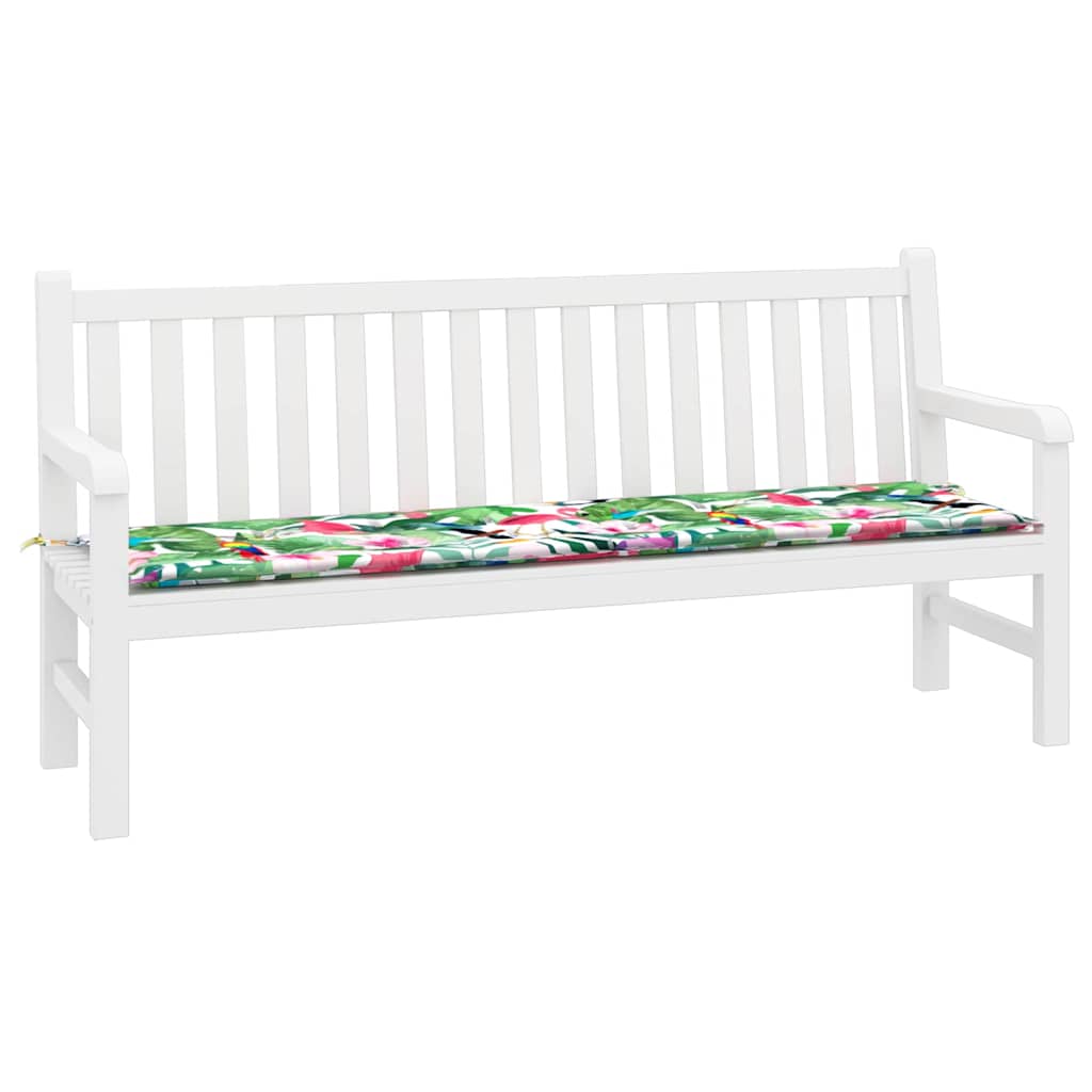 vidaXL Bankpolster Floral Mehrfarbig 150 x 50 x 3 cm Oxford-Stoff