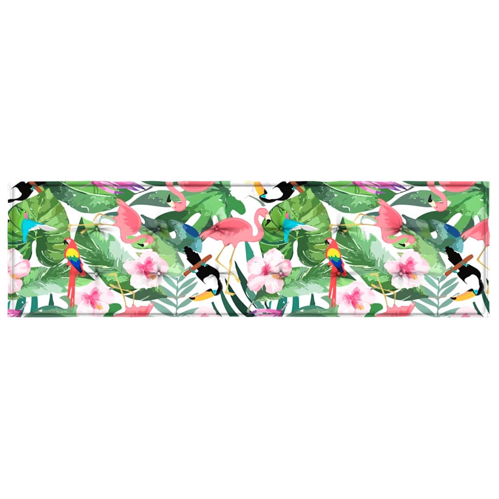 vidaXL Bankpolster Floral Mehrfarbig 150 x 50 x 3 cm Oxford-Stoff