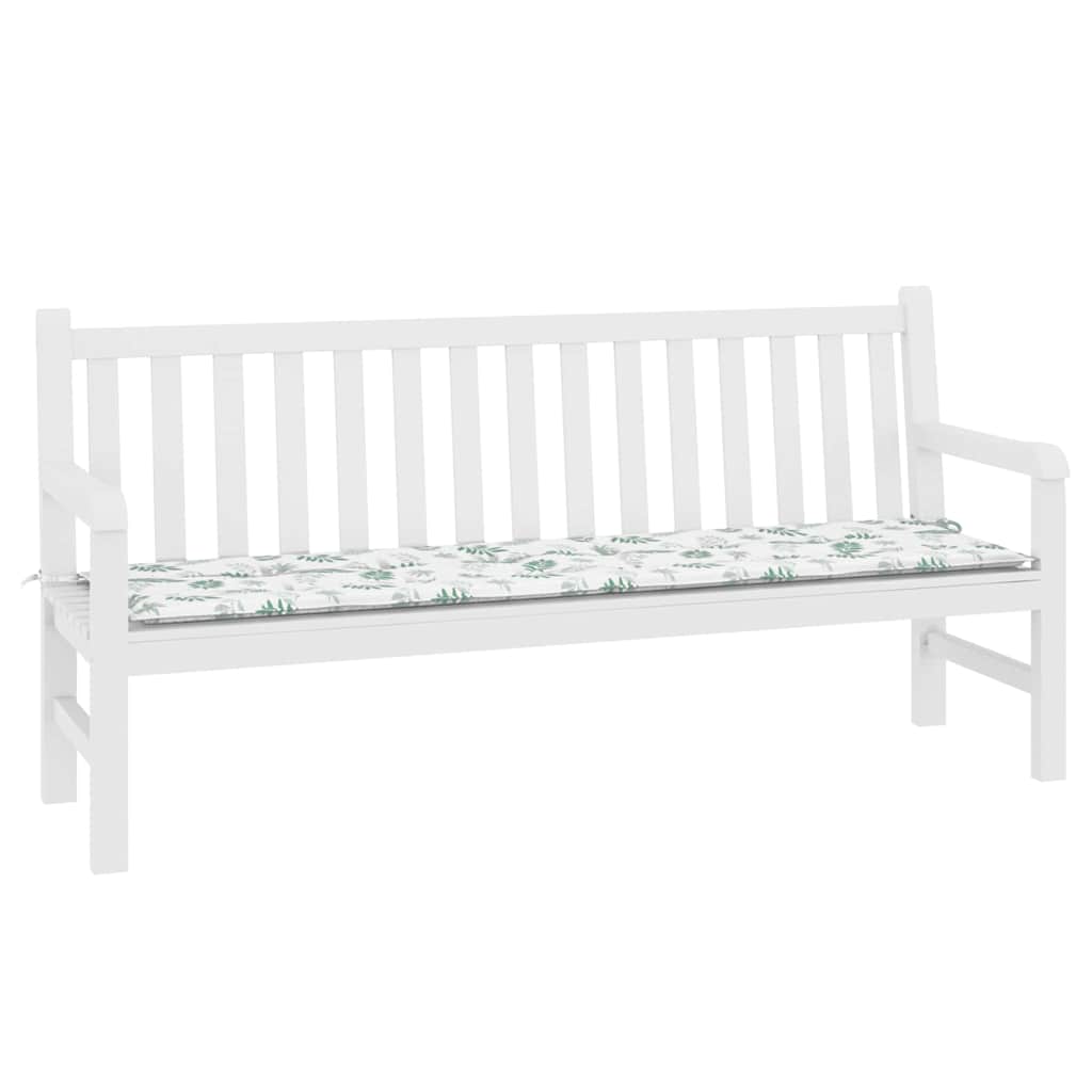 vidaXL Bankpolster Blatt Blattdesign 150 x 50 x 3 cm Oxford-Stoff