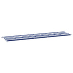 vidaXL Gartenbank-Auflage Blau&Weiß Gestreift 200x50x4 Stoff