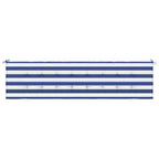 vidaXL Gartenbank-Auflage Blau&Weiß Gestreift 200x50x4 Stoff