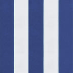 vidaXL Gartenbank-Auflage Blau&Weiß Gestreift 200x50x4 Stoff