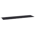 vidaXL Gartenbank-Auflage Schwarz Karomuster 200x50x4 cm Stoff
