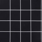 vidaXL Gartenbank-Auflage Schwarz Karomuster 200x50x4 cm Stoff