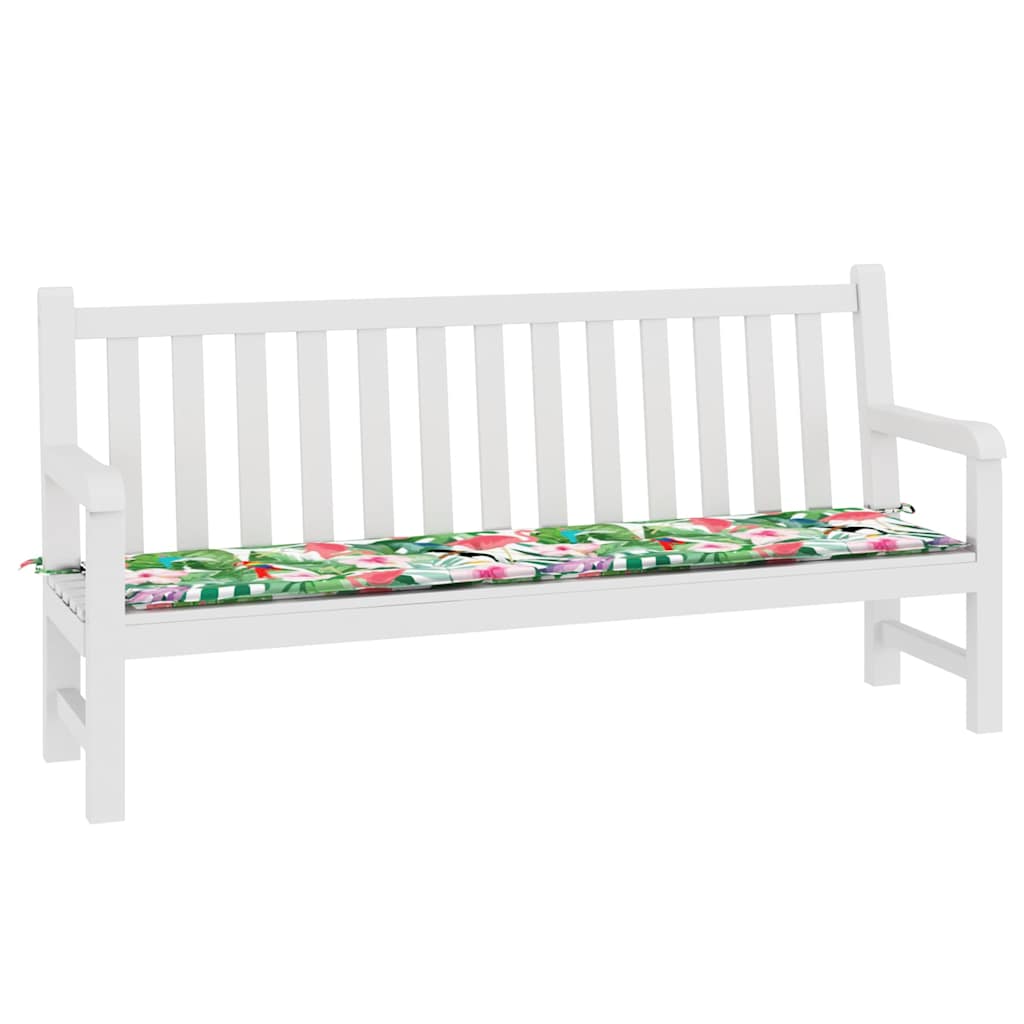 vidaXL Gartenbank-Auflage Mehrfarbig 200x50x4 cm Stoff