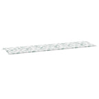 vidaXL Gartenbank-Auflage Blattmuster 200x50x4 cm Stoff