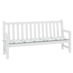 vidaXL Gartenbank-Auflage Blattmuster 200x50x4 cm Stoff