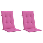 vidaXL Gartenstuhlauflagen für Hochlehner 2 Stk. Rosa 120x50x3cm Stoff