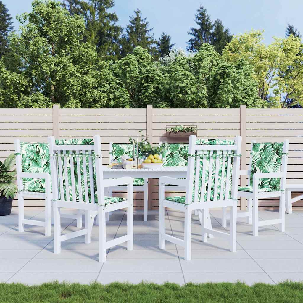 vidaXL Rückenstützkissen Blatt 6 pcs Blattmuster 100 x 50 x 3 cm