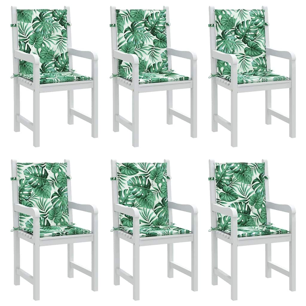 vidaXL Rückenstützkissen Blatt 6 pcs Blattmuster 100 x 50 x 3 cm