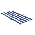 vidaXL Niedriglehner-Auflagen 6 Stk. Blau & Weiß Gestreift Stoff