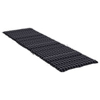 vidaXL Sonnenliegen-Auflage Schwarz Karomuster Oxford-Gewebe