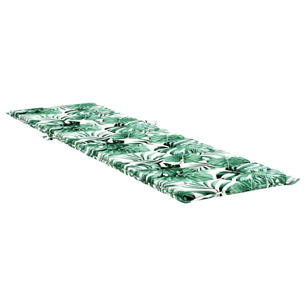 vidaXL Liege-Kissen Blatt Blattmuster 200 x 70 x 3 cm Oxford-Stoff