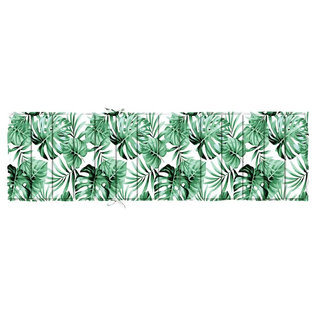 vidaXL Liege-Kissen Blatt Blattmuster 200 x 70 x 3 cm Oxford-Stoff