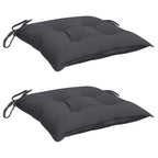 vidaXL Stuhlkissen 2 Stk. Anthrazit 40x40x7 cm Oxford-Gewebe