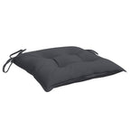 vidaXL Stuhlkissen 2 Stk. Anthrazit 40x40x7 cm Oxford-Gewebe