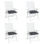 vidaXL Stuhlkissen 4 Stk. Anthrazit 40x40x7 cm Oxford-Gewebe