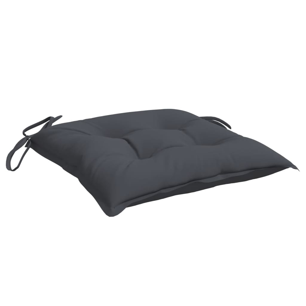 vidaXL Stuhlkissen 4 Stk. Anthrazit 40x40x7 cm Oxford-Gewebe