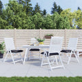 vidaXL Stuhlkissen 4 Stk. Anthrazit 40x40x7 cm Oxford-Gewebe