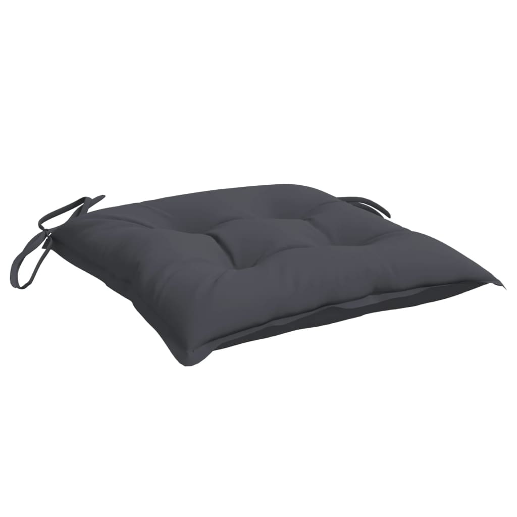 vidaXL Stuhlkissen 6 Stk. Anthrazit 40x40x7 cm Oxford-Gewebe