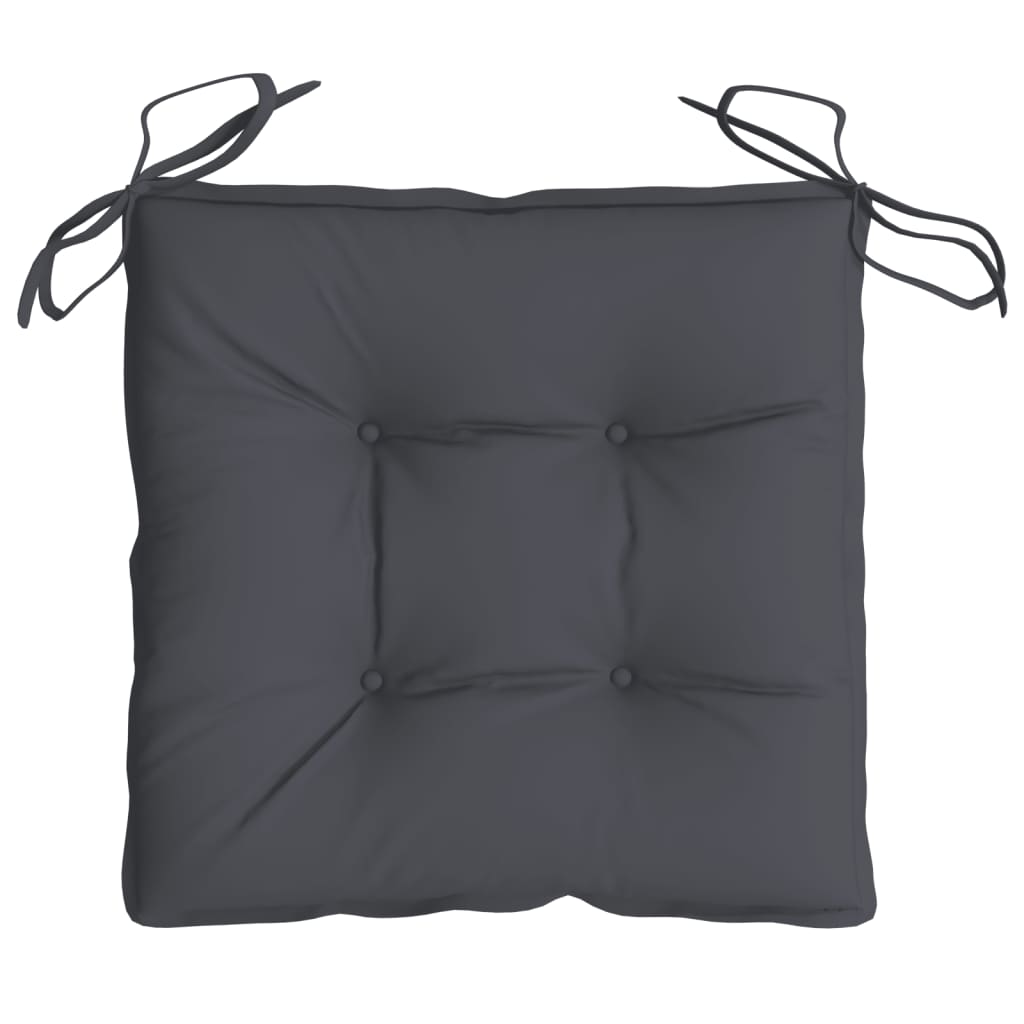vidaXL Stuhlkissen 6 Stk. Anthrazit 40x40x7 cm Oxford-Gewebe