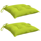 vidaXL Stuhlkissen 2 Stk. Knallgrün 40x40x7 cm Oxford-Gewebe