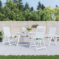 vidaXL Sitzkissen 2 Stk. Mehrfarbig 40x40x7 cm Stoff