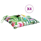 vidaXL Sitzkissen 4 Stk. Mehrfarbig 40x40x7 cm Stoff