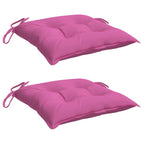 vidaXL Stuhlkissen 2 Stk. Rosa 40x40x7 cm Stoff