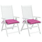 vidaXL Stuhlkissen 2 Stk. Rosa 40x40x7 cm Stoff