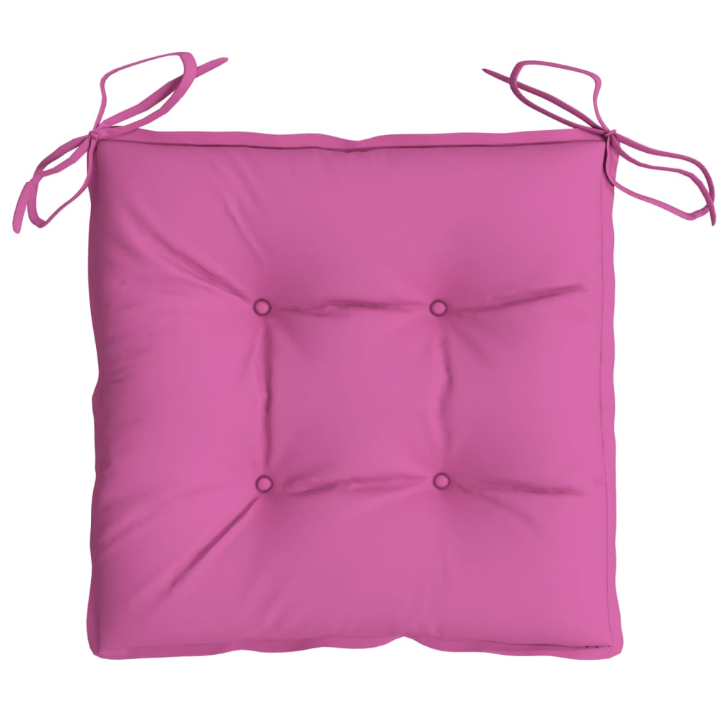 vidaXL Stuhlkissen 2 Stk. Rosa 40x40x7 cm Stoff