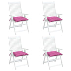 vidaXL Stuhlkissen 4 Stk. Rosa 40x40x7 cm Stoff